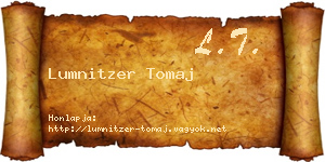 Lumnitzer Tomaj névjegykártya